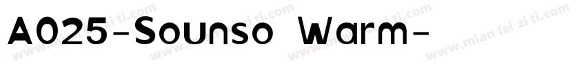 A025-Sounso Warm字体转换